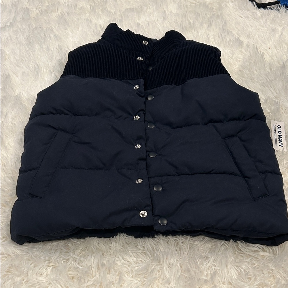 Old Navy Kids Navy Quilted Puffer Vest